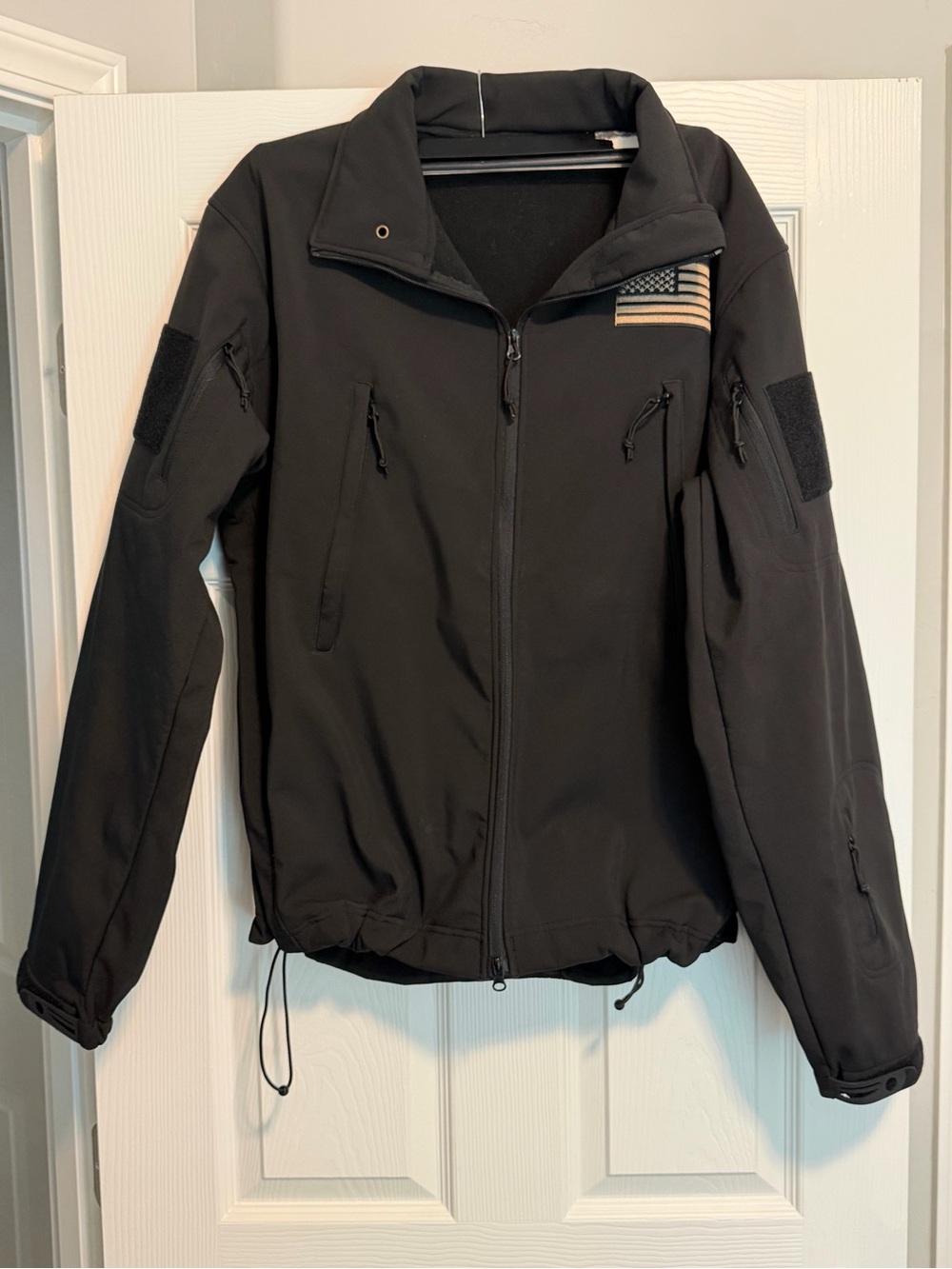 Rothco Black Tactical Field Jacket with Patch